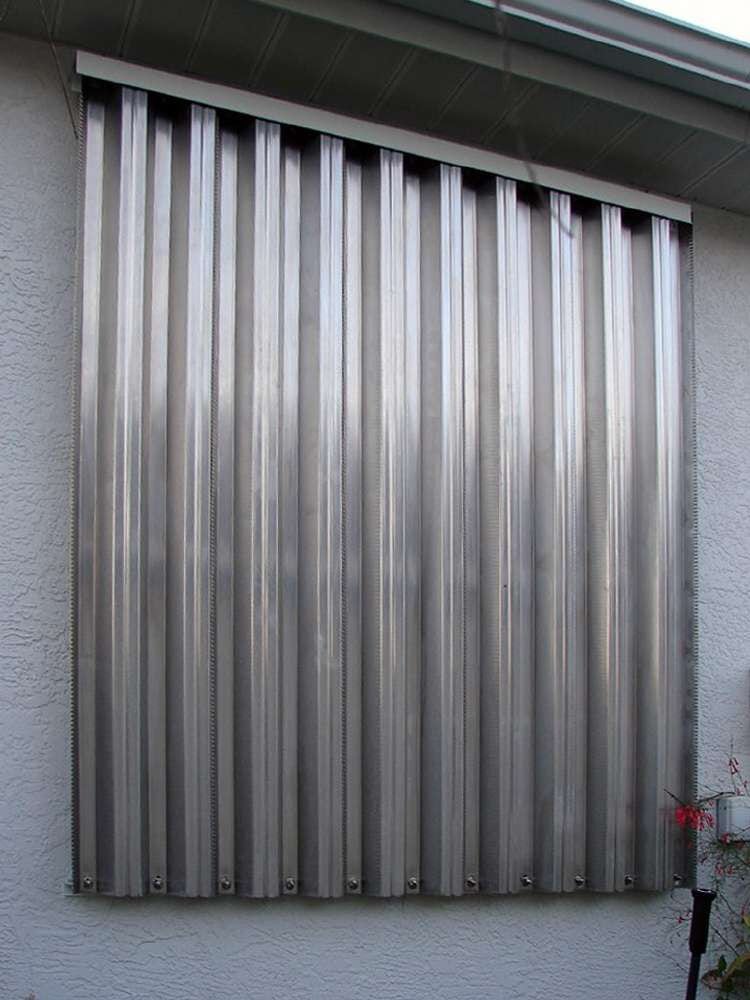 Corrugated Hurricane Shutter Installation Sarasota